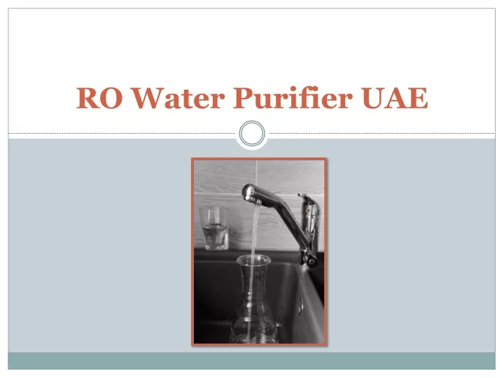 ro water purifier uae