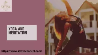 Yoga And Meditation | Sattva Connect