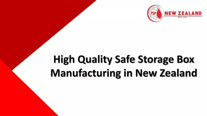 high quality safe storage box manufacturing