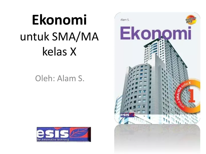 ekonomi untuk sma ma kelas x