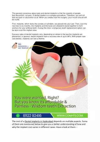 Affordable dental implant clinic in Hyderabad