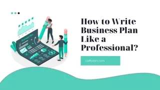how to write busine ss plan like a professional