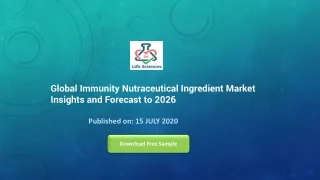 Global Immunity Nutraceutical Ingredient Market Insights and Forecast to 2026