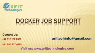 Docker Job Support | Docker Online Job Support - AR IT