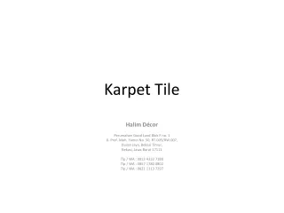 Karpet Tile Milan