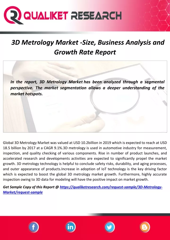 3d metrology market size business analysis