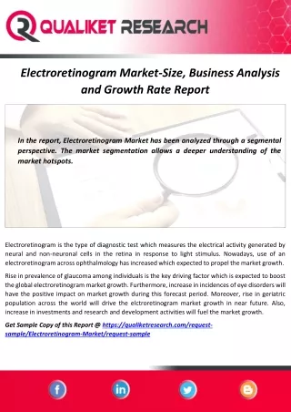 electroretinogram market size business analysis