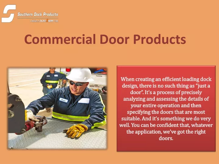 commercial door products