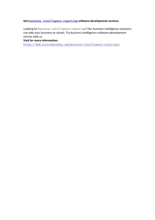 get business business intelligence