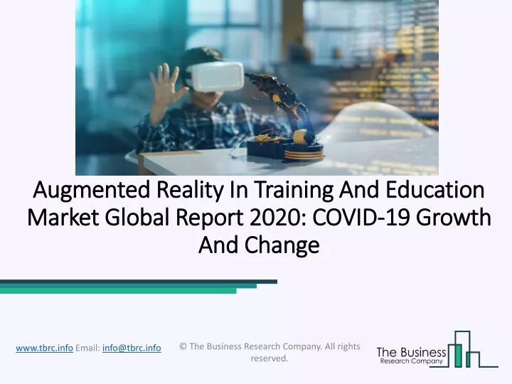 augmented reality in training and education market global report 2020 covid 19 growth and change