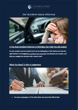 Find the Automobile Accident Attorney - Cochran Law
