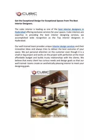 get the exceptional design for exceptional spaces