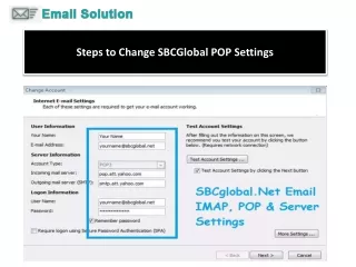 steps to change sbcglobal pop settings