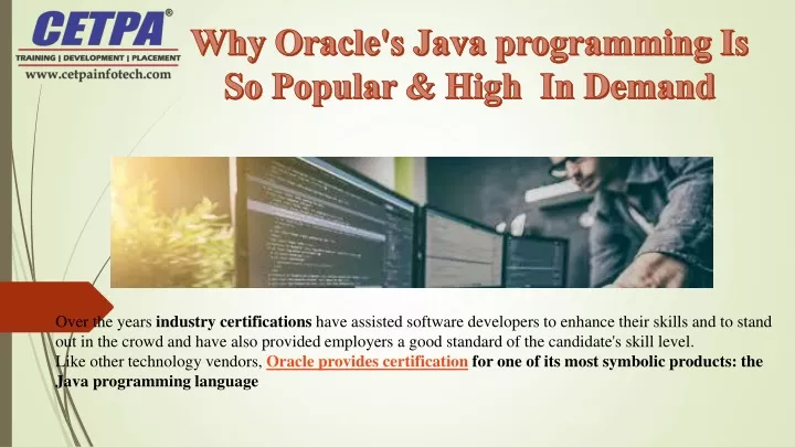 why oracle s java programming is so popular high