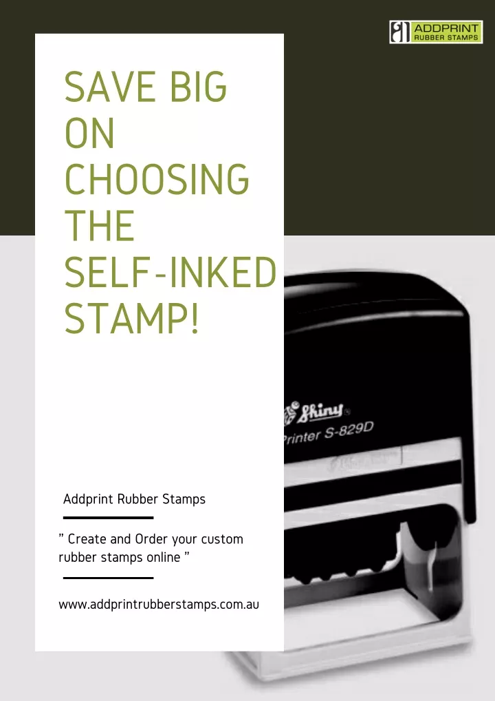 save big on choosing the self inked stamp