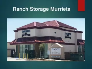 Ranch Storage in Murrieta