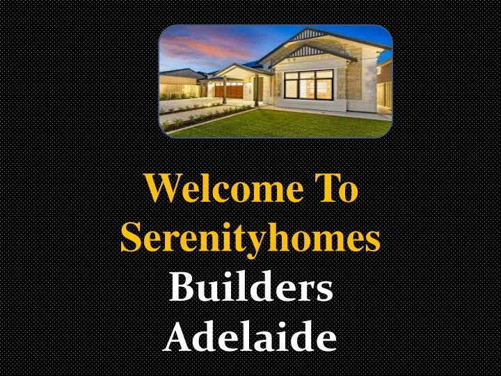 welcome to serenityhomes
