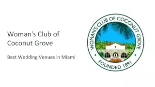 Woman's Club of Coconut Grove