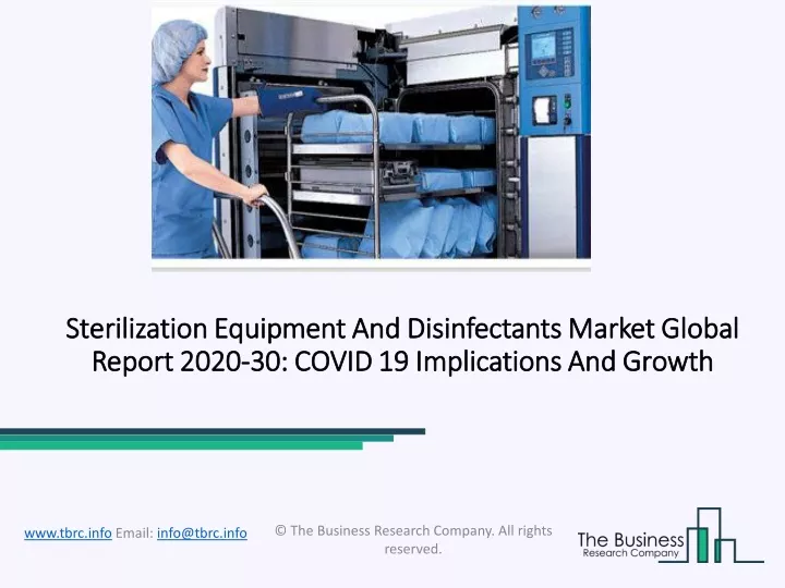 sterilization equipment and disinfectants market