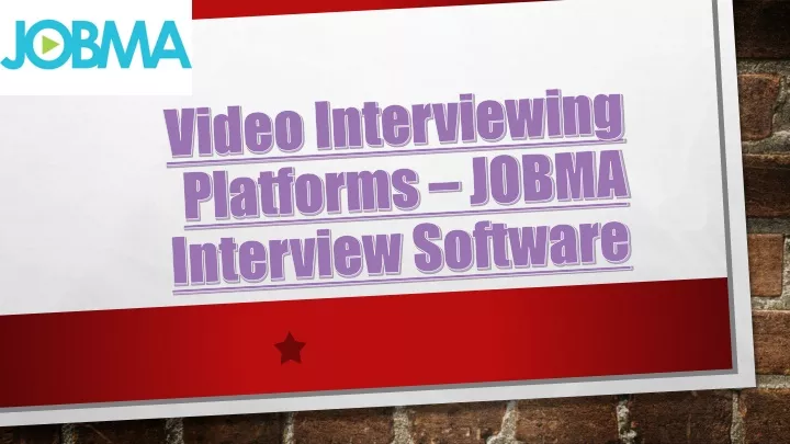 video interviewing platforms jobma interview software