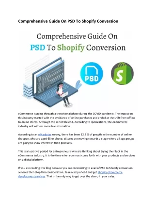 A Comprehensive Guide On PSD To Shopify Conversion - CSSChopper