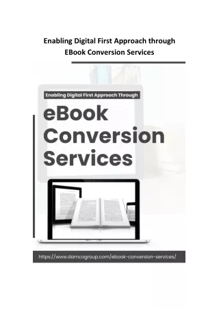 enabling digital first approach through ebook