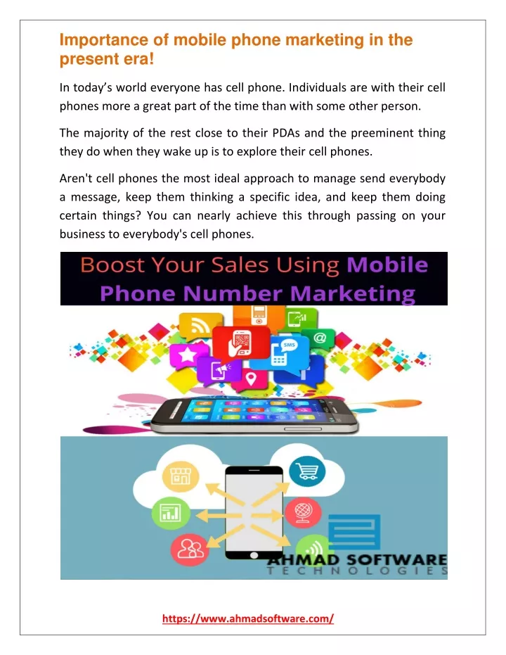 importance of mobile phone marketing