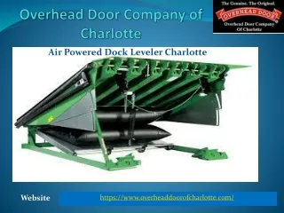Air Powered Dock Leveler Charlotte