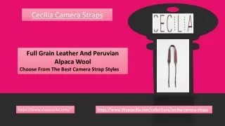 Cecilia Camera Straps on Huge Discount