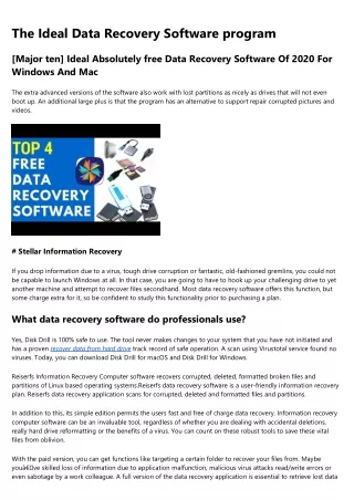 Ten Ingenious Ways You Can Do With recover data from hard drive.