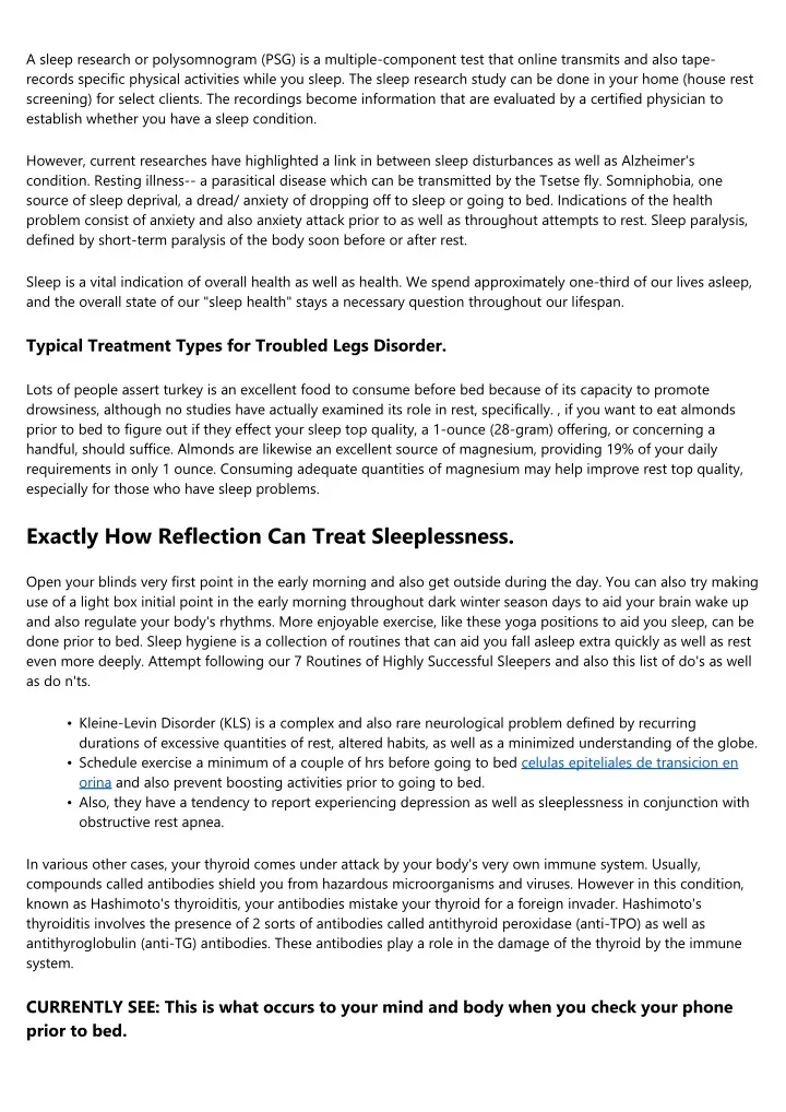 a sleep research or polysomnogram