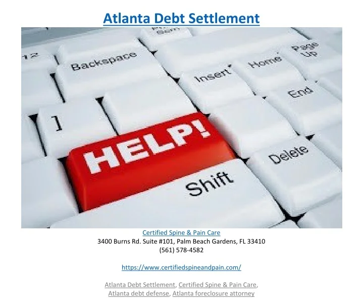 PPT Atlanta Debt Settlement PowerPoint Presentation, free download ID10005204