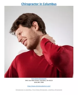 chiropractor in columbus