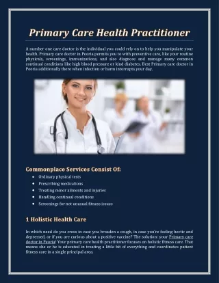 Primary Care Health Practitioner