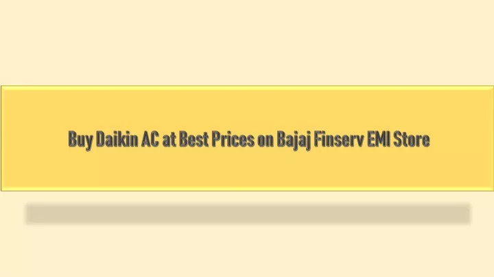 buy daikin ac at best prices on bajaj finserv emi store