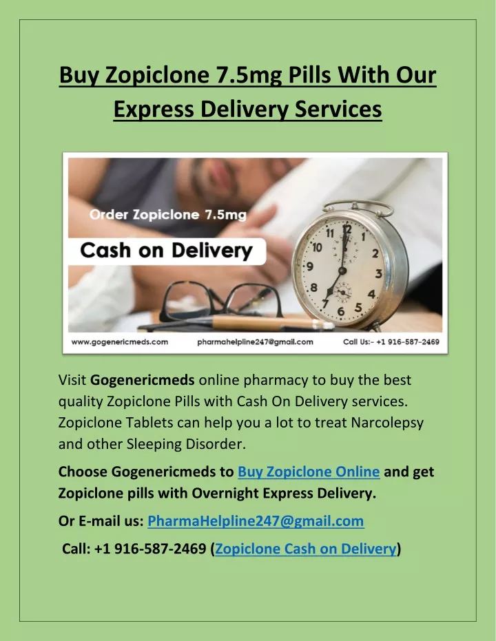 buy zopiclone 7 5mg pills with our express