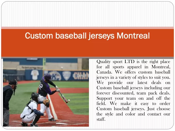 custom baseball jerseys montreal
