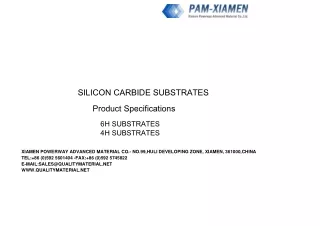 Silicon Carbide Wafers