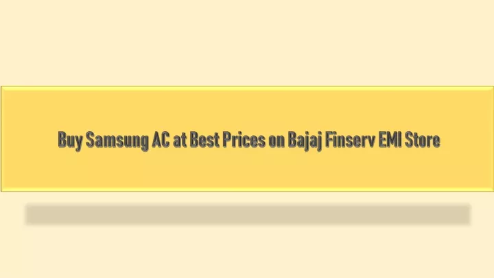 buy samsung ac at best prices on bajaj finserv emi store