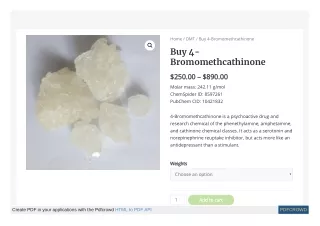 Buy 4 Bromomethcathinone Online in USA | Order now