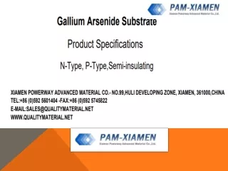 Gallium Arsenide Wafer Manufacturers
