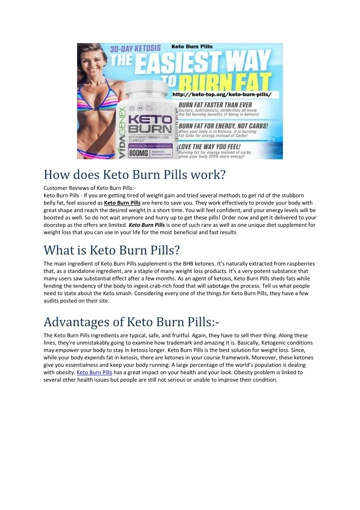 PPT Keto Burn Pills PowerPoint Presentation, free download ID10005398