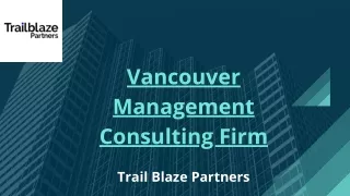 Vancouver Management Consultants- Trailblaze Partners