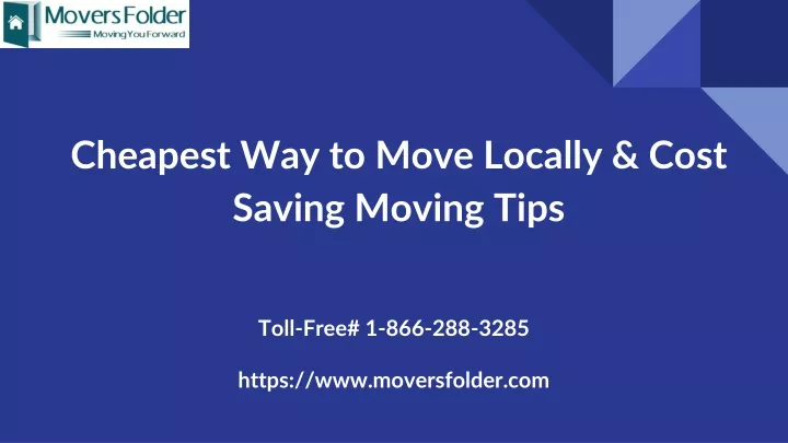 cheapest way to move locally cost saving moving tips