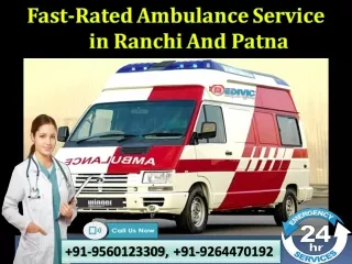 Peerless Ambulance Service in Ranchi and Patna at Authentic Price