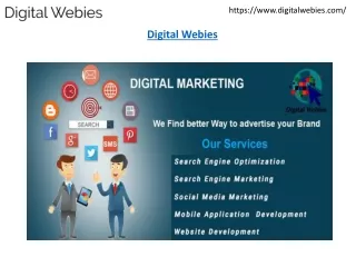 Digital Marketing Company in Bangalore - Digital Webies