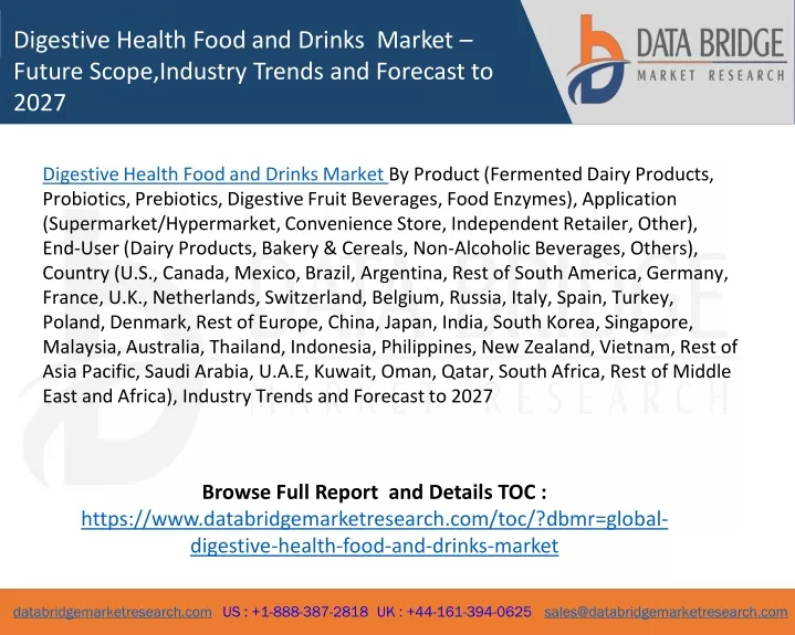 digestive health food and drinks market future