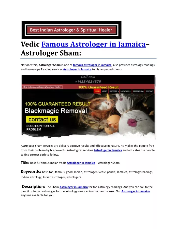 vedic famous astrologer in jamaica astrologer sham