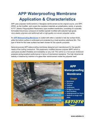 app waterproofing membrane application