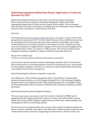 hybrid operating room market key players
